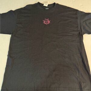 Empyre Charcoal Tee with Magenta Design
